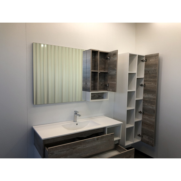 Пенал подвесной Comforty Турин 450x320x1600 дуб бежевый (00004136455)