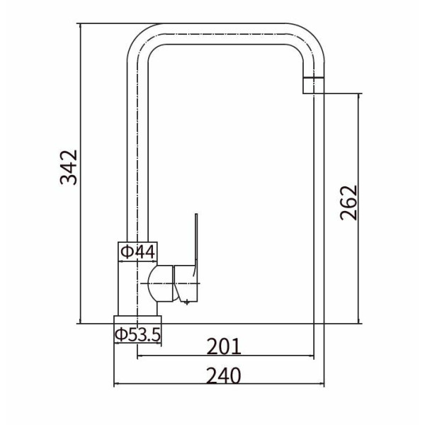 Смеситель для кухни Fashun песочный (A54201-13)