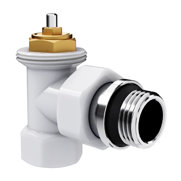 Комплект термостатический угловой 1/2" Royal Thermo Design М30х1,5 (Белый) (RATVDU11212WH) Комплект термостатический угловой 1/2" Royal Thermo Design М30х1,5 (Белый) (RATVDU11212WH)