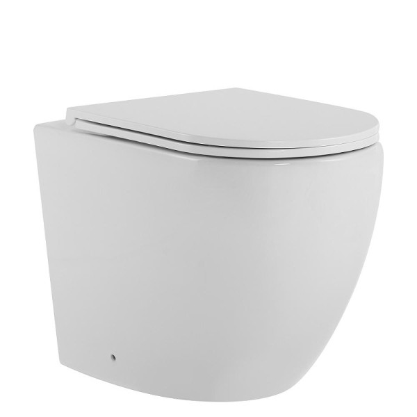 Унитаз приставной Abber Bequem безободковый, смыв торнадо белый (AC1111T) Унитаз приставной Abber Bequem безободковый, смыв торнадо белый (AC1111T)