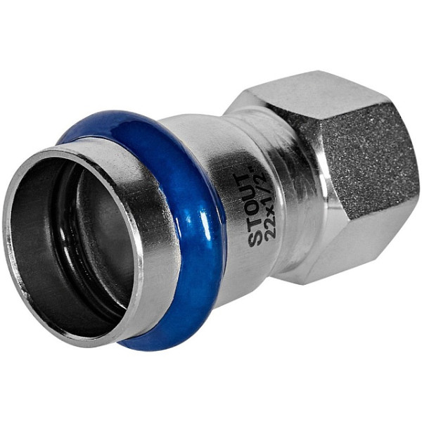 Переход 22х1/2"В Stout SSS-2022 ВПр-ВР (нерж.ст., пресс) SSS-2022-002212