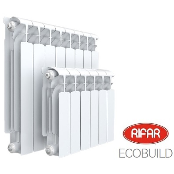 Радиатор биметаллический Rifar Ecobuild Ventil R 300 (9 секций, НП прав подкл. 50 мм.) (RE30009VR)