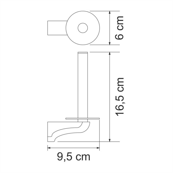 Держатель туалетной бумаги WasserKraft Kammel хром (K-8397)