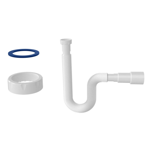 Отвод гофр. переходной 1 1/4"х40/50 (740 мм) Nova (c плоской прокладкой) (1312)