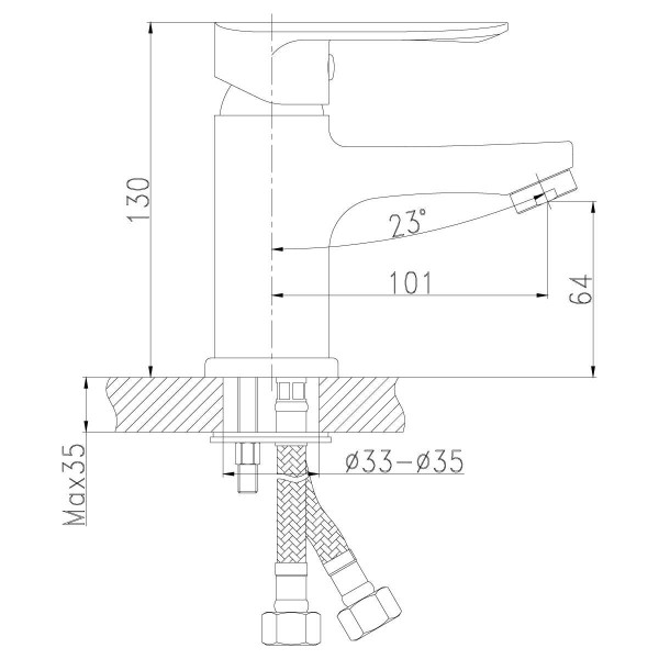 Смеситель для раковины Rossinka RS32-11 (RS32-11)