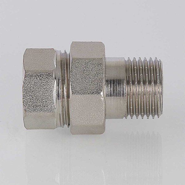 Сгон прямой 1/2" ВН Valtec (никель) (VTr.341.N.0004)