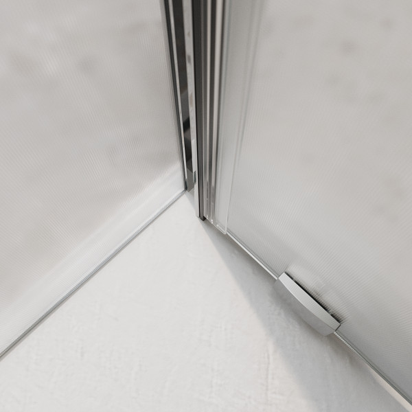 Душевой уголок BelBagno Luce 120x90x195 стекло матовое, профиль хром (LUCE-AH-1-120/90-P-Cr)