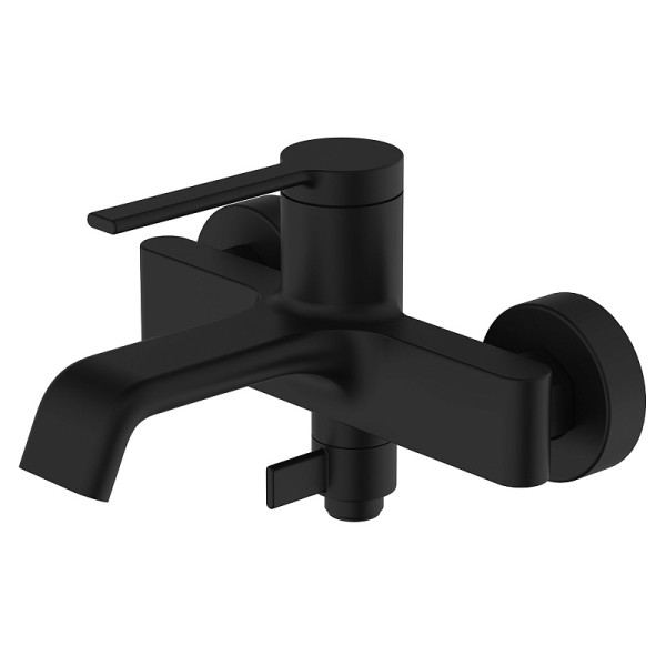 Смеситель для ванны и душа Azario Vincente с душевым комплектом черный (AZ-VRZ2338326PA)