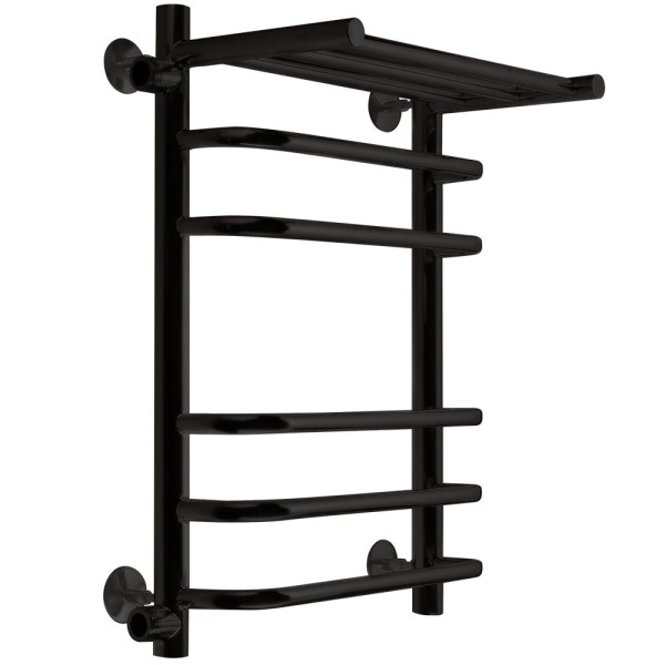 Полотенцесушитель водяной Indigo Brace 480x610 черный муар с полочкой к-2 (LBCW60-40PBRL-б/п-50) Полотенцесушитель водяной Indigo Brace 480x610 черный муар с полочкой к-2 (LBCW60-40PBRL-б/п-50)