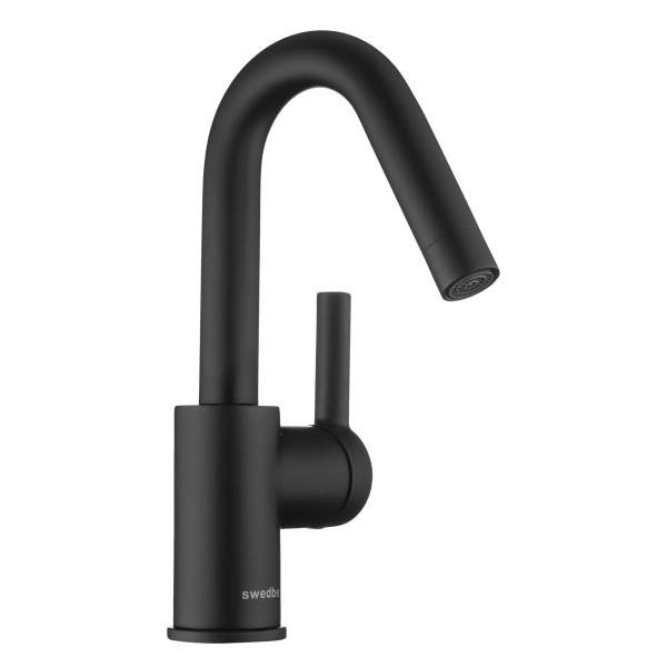 Смеситель для раковины Swedbe Diana черный (1012B)