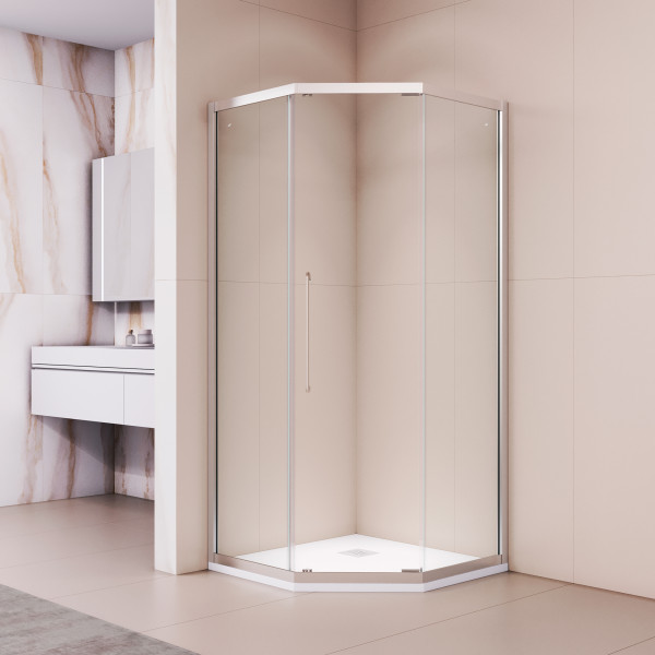 Душевой уголок RGW Passage PA-86 NEW 100x100x195 стекло прозрачное, профиль хром (38088600-11N)