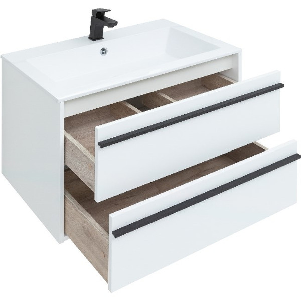 Тумба подвесная Aquanet Lino 80 белый матовый (00253903) Тумба подвесная Aquanet Lino 80 белый матовый (00253903)