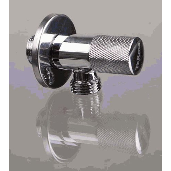 Кран угловой 1/2"*1/2" НН TeRma (керамический затвор, ручка круглая, Chrome) (33632) Кран угловой 1/2"*1/2" НН TeRma (керамический затвор, ручка круглая, Chrome) (33632)