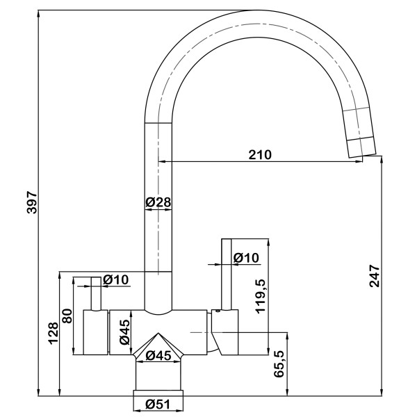 Cмеситель для кухни Swedbe Selene Plus в комплекте с фильтром Аквафор Морион нержавеющая сталь (K8042M) Cмеситель для кухни Swedbe Selene Plus в комплекте с фильтром Аквафор Морион нержавеющая сталь (K8042M)