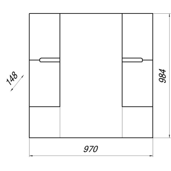 Шкаф зеркальный Melodia Сиэтл 90 97,7x57,7 (MFR79677WT)