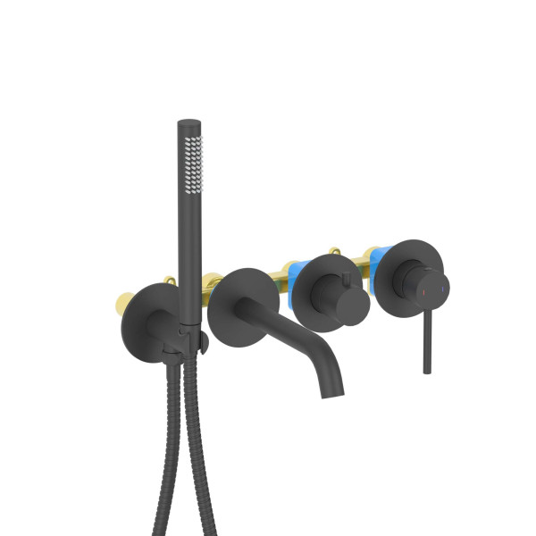 Смеситель для ваны и душа Aquatek Европа встраиваемый черный матовый (AQ1344MB) Смеситель для ваны и душа Aquatek Европа встраиваемый черный матовый (AQ1344MB)