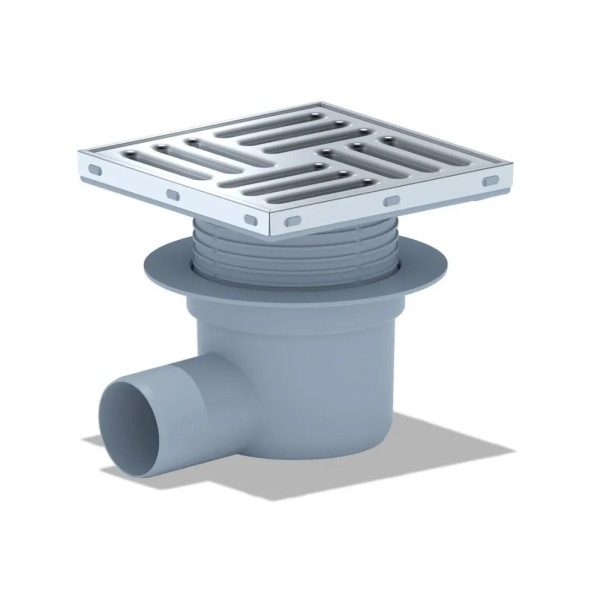 Трап горизонтальный 50 мм. (150*150) АНИ регулируемый, с сухим затвором (решетка нерж.ст.) АНИ пласт (TQ5612) Трап горизонтальный 50 мм. (150*150) АНИ регулируемый, с сухим затвором (решетка нерж.ст.) АНИ пласт (TQ5612)