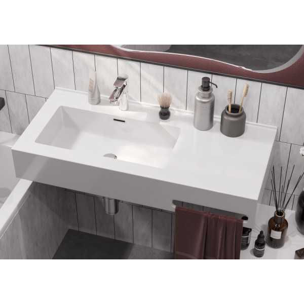 Раковина подвесная Aquaton Квадро Про 100x45x16,5 L белый (1.A733.3.31Q.A01.L) Раковина подвесная Aquaton Квадро Про 100x45x16,5 L белый (1.A733.3.31Q.A01.L)