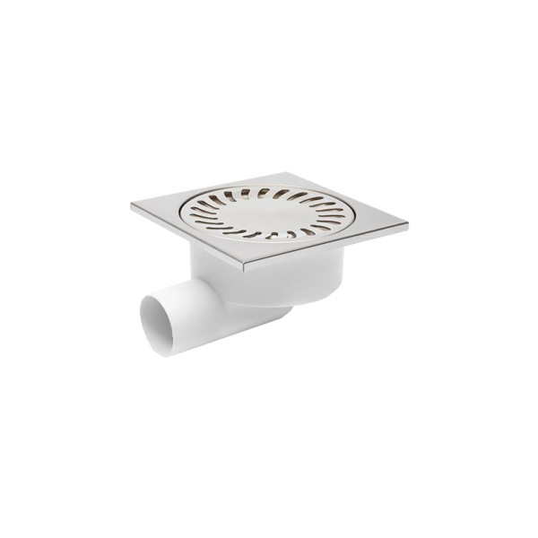 Трап MCH для пола с боковым сливом DN50/95 решетка нерж. cталь 150x150