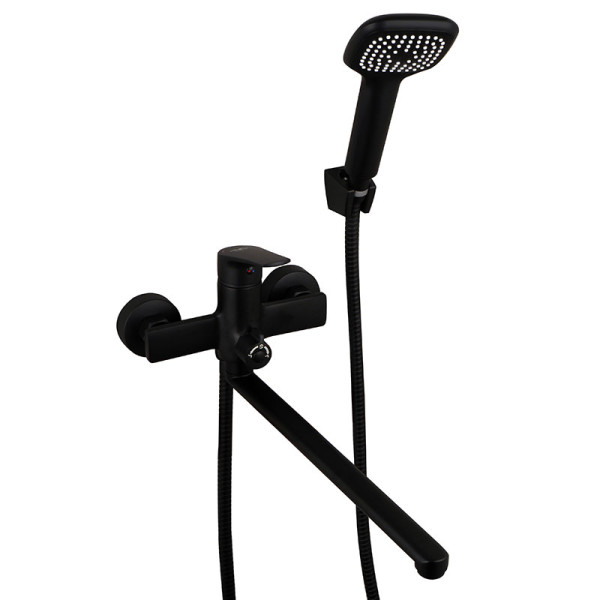 Смеситель для ванны и душа Melodia della vita Waltz черный (MDV30141bk)