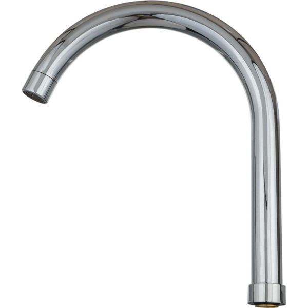 Излив Melodia для кухонного смесителя R-образный люкс с аэратором 25,5см (MKP20667P)