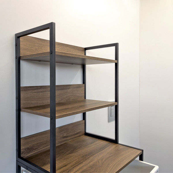 Стеллаж для стиральной машины Comforty 650x1600x465 бетон светлый (00-00001385)