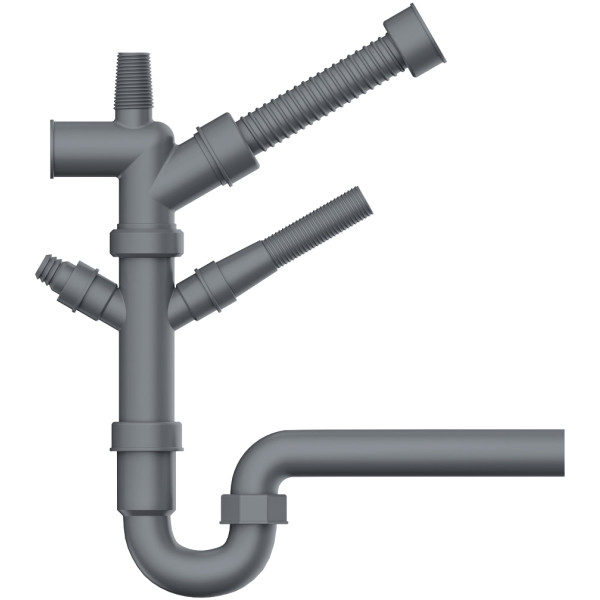 Отводная арматура для измельчителя Omoikiri пластик (4956655) Отводная арматура для измельчителя Omoikiri пластик (4956655)