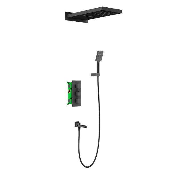 Душевая система Timo Petruma черная внеш.часть внутр.часть (SX-5079/03SM)
