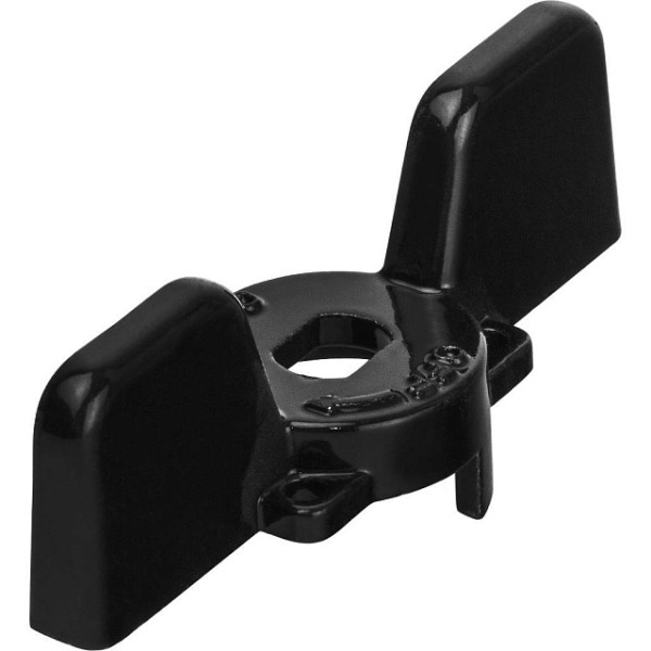 Ручка-бабочка для шарового крана Stout 1/2" - 3/4" (черная) (SVB-BUT-1234)