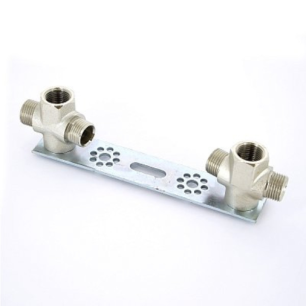 Водорозетка Tiemme 3/4"(18)*1/2" проходная двойная (обжим) (1640044) Водорозетка Tiemme 3/4"(18)*1/2" проходная двойная (обжим) (1640044)