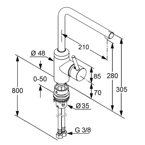Смеситель для кухни Kludi L-INE (428170577) Смеситель для кухни Kludi L-INE (428170577)