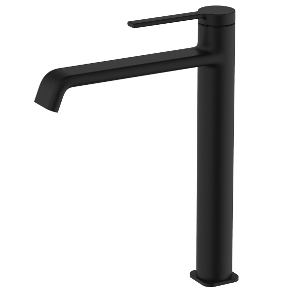 Смеситель для раковины-чаши Azario Vincente без донного клапана черный матовый (AZ-VPV168R26PA)