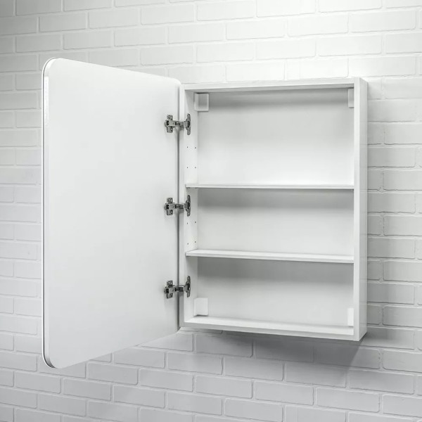 Шкаф зеркальный Comforty Нео 600x150x800 с подсветкой (00-00017831)