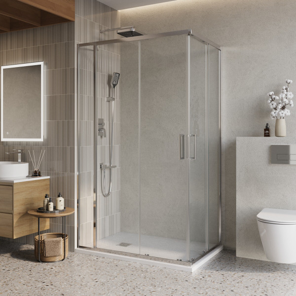 Душевой уголок BelBagno Luce 120x90x195 стекло прозрачное, профиль хром (LUCE-AH-21-120/90-C-Cr) Душевой уголок BelBagno Luce 120x90x195 стекло прозрачное, профиль хром (LUCE-AH-21-120/90-C-Cr)