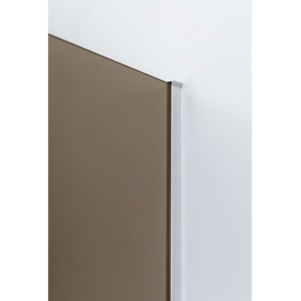 Душевой уголок Cezares Slider 70x90x195 стекло бронза, профиль хром (SLIDER-AH-1-90-70/80-BR-Cr)