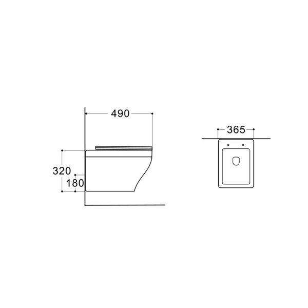 Унитаз подвесной Aquatek Амадео белый (AQ1180-00)