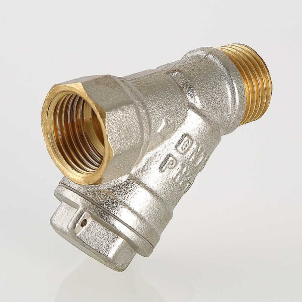 Фильтр косой 1/2" НВ Valtec никель (VT.191.N.04) Фильтр косой 1/2" НВ Valtec никель (VT.191.N.04)