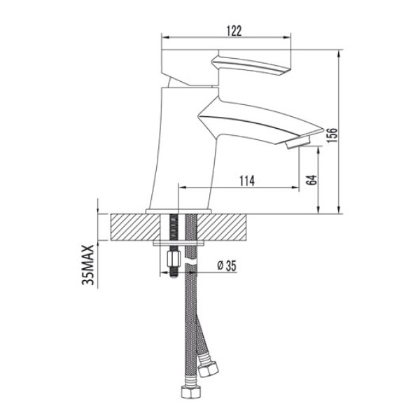 Смеситель для раковины Lemark Atlantiss (LM3206C)