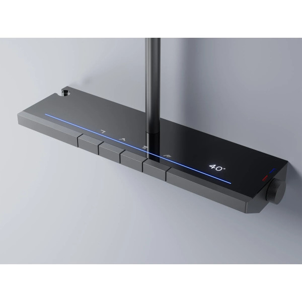 Душевая система термостатическая на четыре режима Rea Pedro Titanium (REA-P0896)