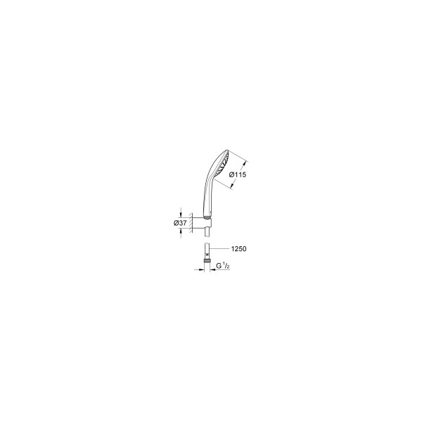 Душевой гарнитур Grohe с полочкой (ручной душ, штанга 900 мм, шланг 1750 мм) хром (27267001) Душевой гарнитур Grohe с полочкой (ручной душ, штанга 900 мм, шланг 1750 мм) хром (27267001)