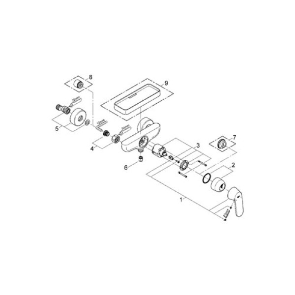 Смеситель для душа Grohe Eurosmart Cosmopolitan (32837000)