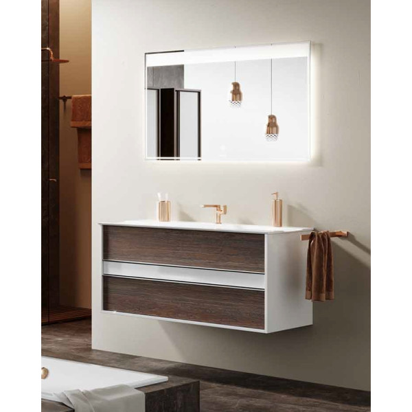 Тумба подвесная Aqwella Evolution 1000x520x570 темное дерево/белый глянец (EV0110CD) Тумба подвесная Aqwella Evolution 1000x520x570 темное дерево/белый глянец (EV0110CD)