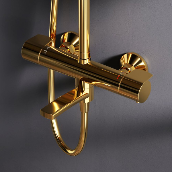 Душевая система AM.PM X-Joy с душевым набором золото (F0785A599)