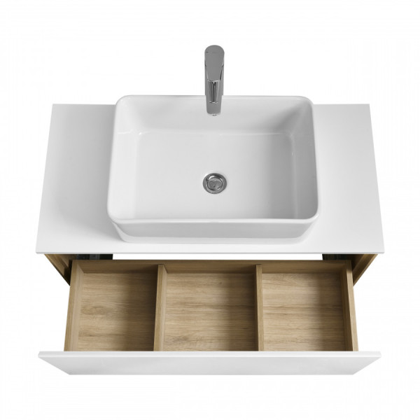 Тумба подвесная Aquaton Либерти 882x430x390 дуб эльвезия, белый (1.A279.9.01L.YC7.0) Тумба подвесная Aquaton Либерти 882x430x390 дуб эльвезия, белый (1.A279.9.01L.YC7.0)