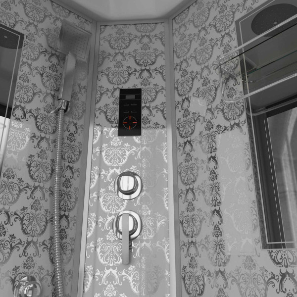 Душевая кабина Niagara с гидромассажем Luxe 900*900*2200 стекло прозрачное, профиль хром (NGL-7715W) Душевая кабина Niagara с гидромассажем Luxe 900*900*2200 стекло прозрачное, профиль хром (NGL-7715W)