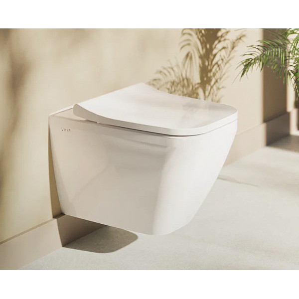 Комплект инсталляция с унитазом Vitra Integra Square с клавишей смыва, с сиденьем с soft-close (9856B003-7207)