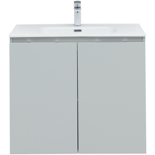 Тумба подвесная Aquanet Алвита New 80 2 дверцы, серый (00277528)