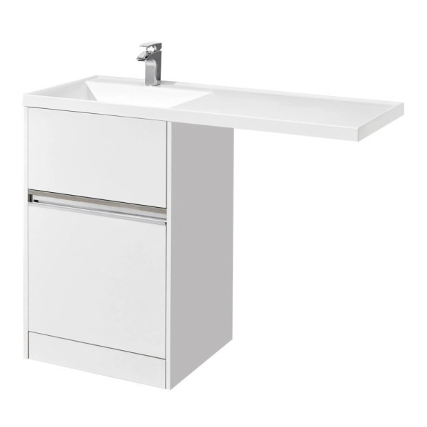 Тумба-умывальник Aquaton Лондри 60/1A72843KLH01L Раковина Лондри 120 левая, бел. (1A2359K1LH010)