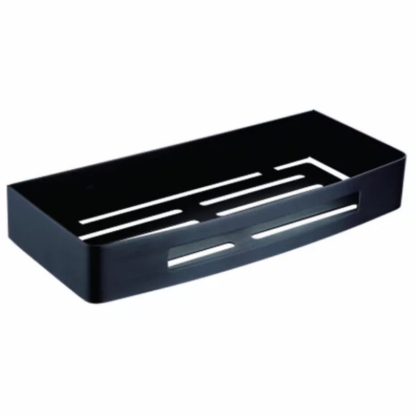 Полка прямоугольная одноэтажная черная матовая Azario (AZ-170B)