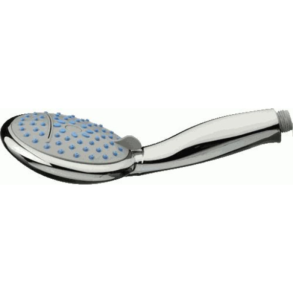 Лейка душевая Melodia 3 функции d120 водопад хром/серый/голубой (MKP20581)